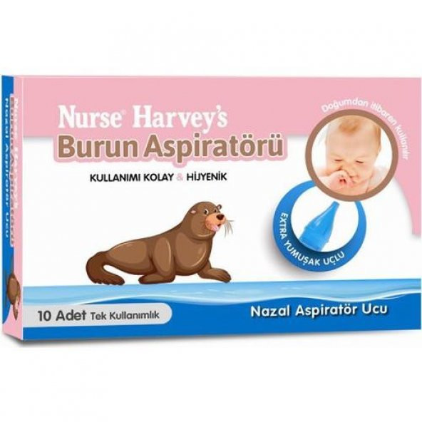 Nurse Harveys Burun Aspiratör Ucu 10lu