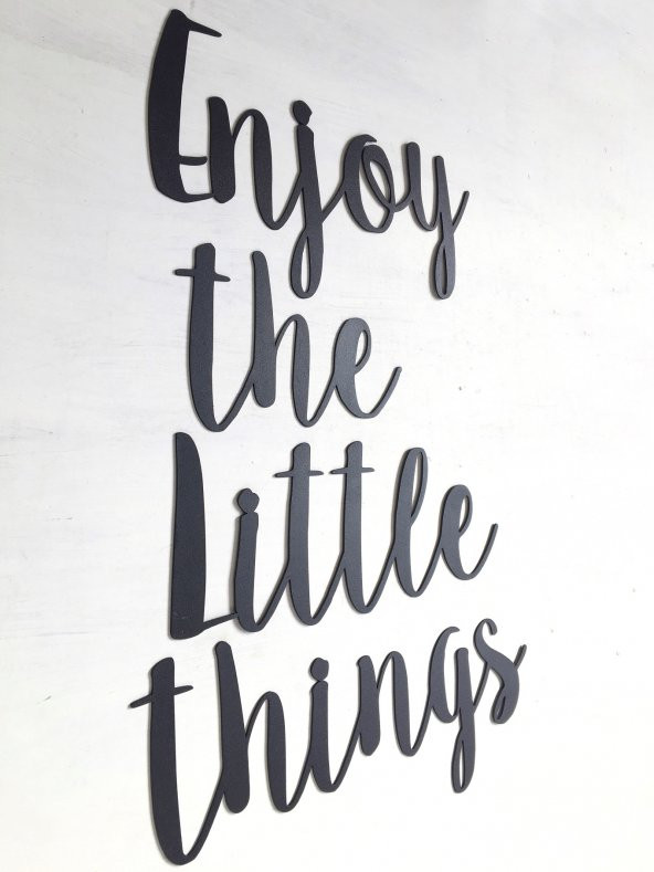 Enjoy The Little Things Metal Tablo - 2