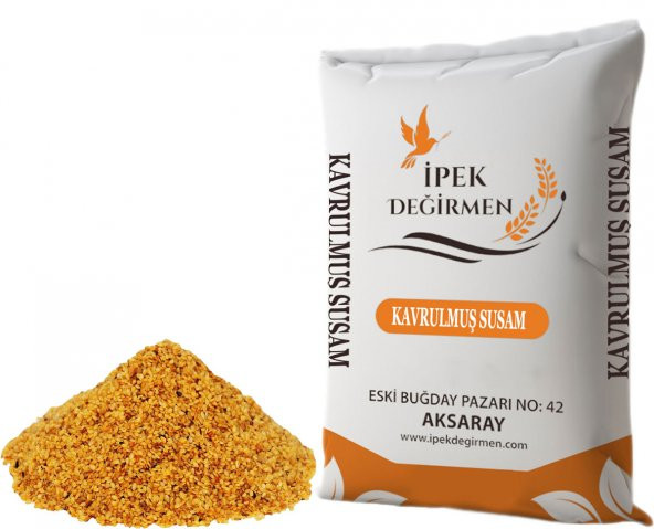 İpek Değirmen 2 KG Kavrulmuş Susam Simit Tarifinize Özel Baharat Çeşni