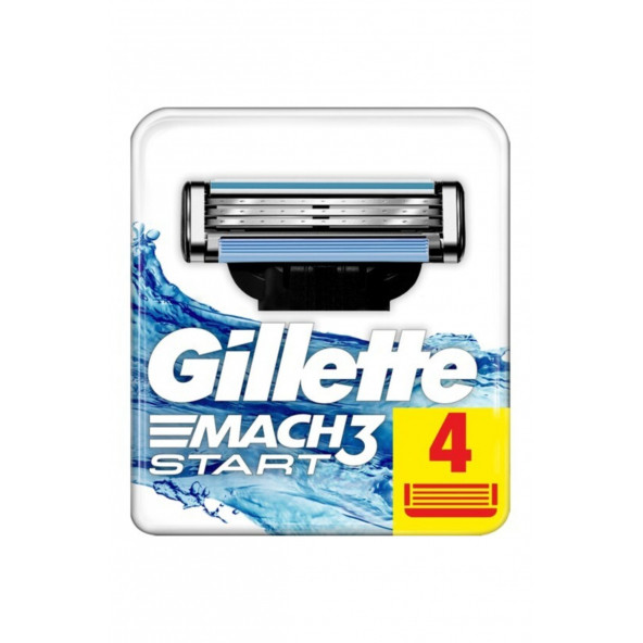 Gillette Mach 3 Start Tıraş Bıçağı 4'lü Yedek Başlık