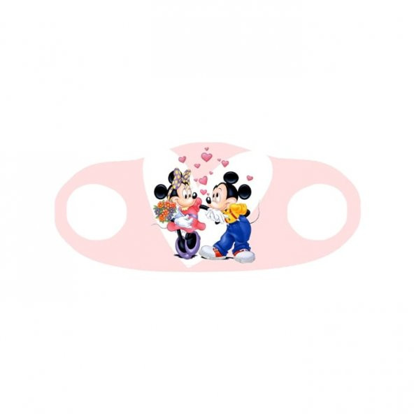 Mickey Mouse Baskılı - Çocuk Yıkanabilir Nano Maske  5li
