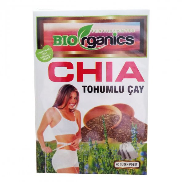 Biorganics Chia Tohumlu Çay 60 Süzen Poşet
