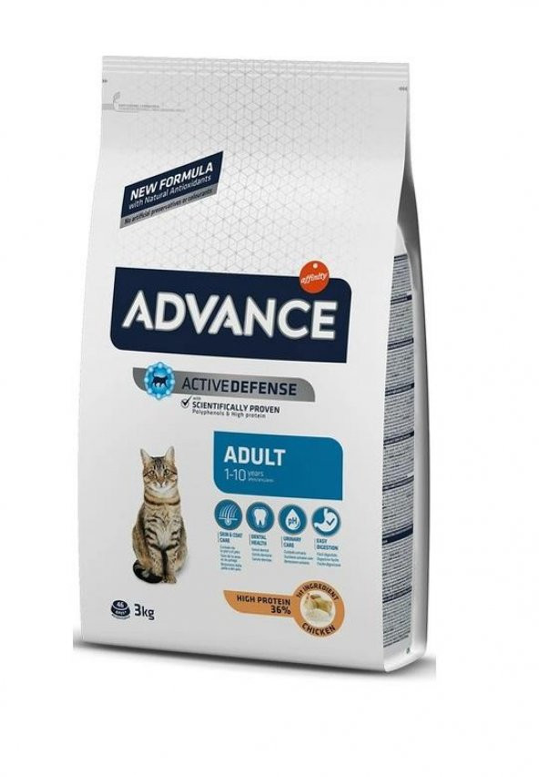 Advance Tavuklu Ve Pirinçli Yetişkin Kedi Maması 3 Kg