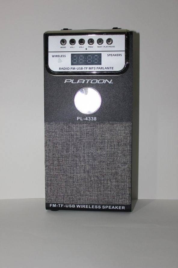 PLATOON PL-4338 FM/USB/SD BLUETOOTH SPEAKER MÜZİK KUTUSU FM RADYO