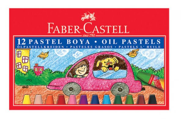 Faber Castell Karton Kutu Pastel Boya 12 Renk