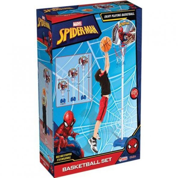 Dede Oyuncak Spiderman Ayaklı Basketbol Seti 03404