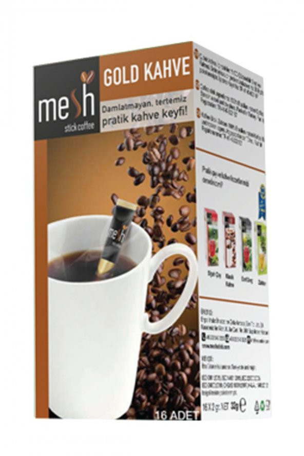 Mesh Stick Coffee Gold Kahve 32 Adet Damlatmayan, Tertemiz Pratik Kahve Keyfi 2 Kutu - 2