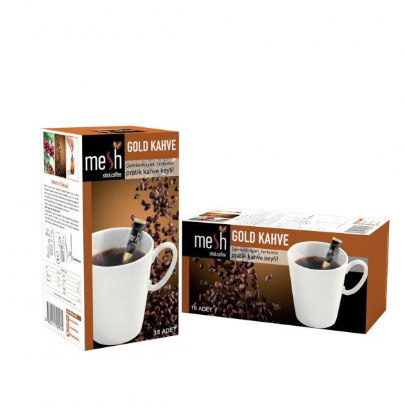 Mesh Stick Coffee Gold Kahve 32 Adet Damlatmayan, Tertemiz Pratik Kahve Keyfi 2 Kutu - 3