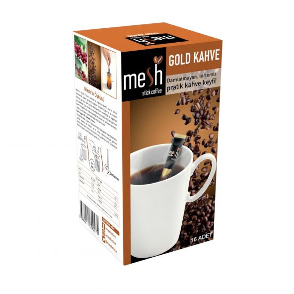 Mesh Stick Coffee Gold Kahve 32 Adet Damlatmayan, Tertemiz Pratik Kahve Keyfi 2 Kutu - 4