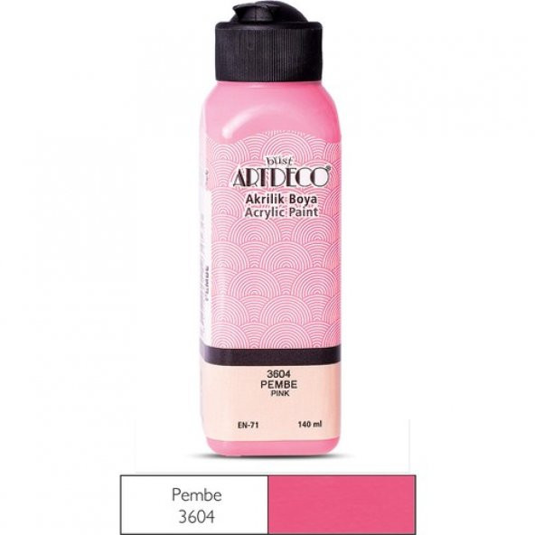 ARTDECO AKRİLİK BOYA 140 ML PEMBE