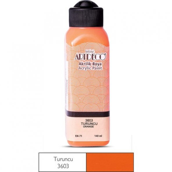 ARTDECO AKRİLİK BOYA 140 ML turuncu