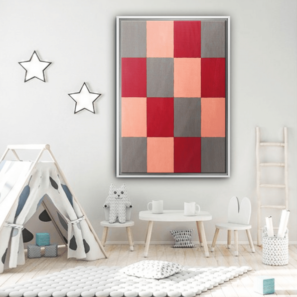 BEYAZ ÇERÇEVELİ KANVAS TABLO132