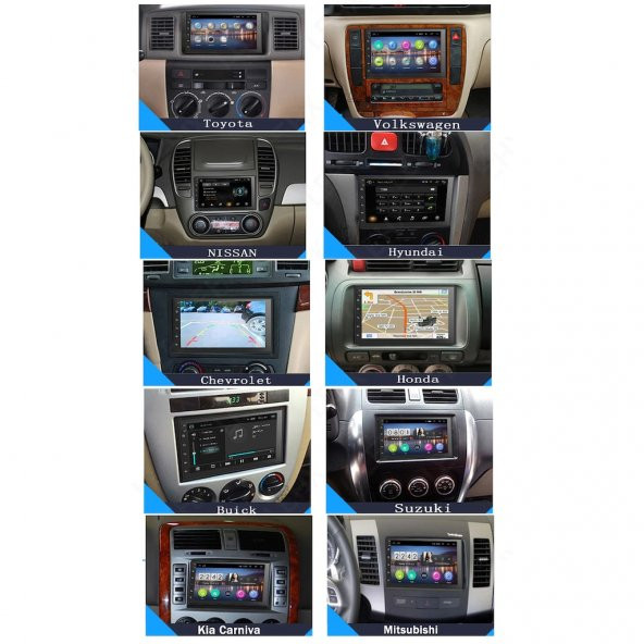 ANDROİD 8.1 MULTİMEDYA 7 İNC DOUBLE TEYP GPS NAVİGASYON MP5 - 4