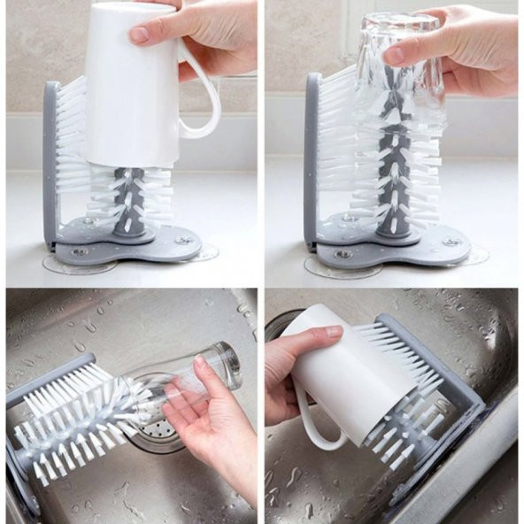 Vantuzlu Bardak Yıkama Fırçası - 4