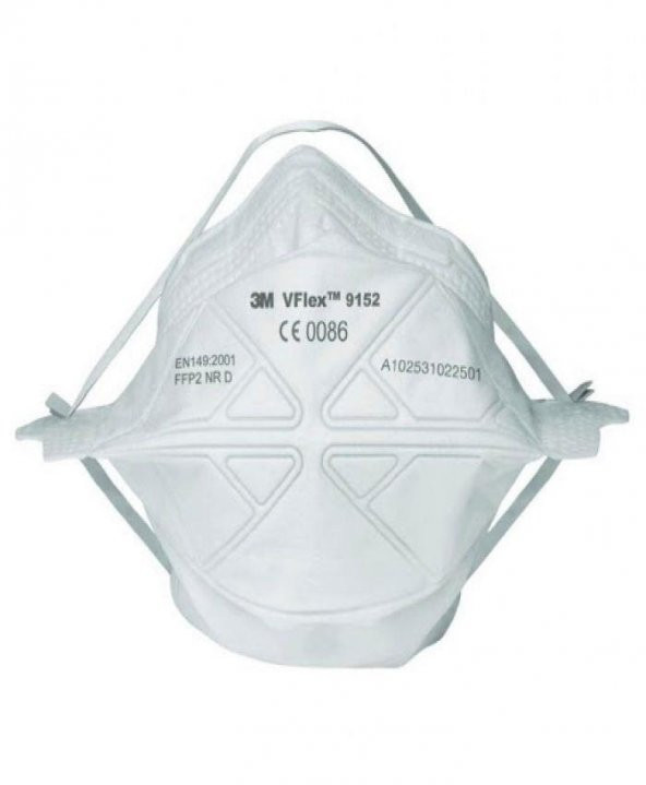 3M Vflex N95 FFP2 Ventilsiz Virüs Maskesi