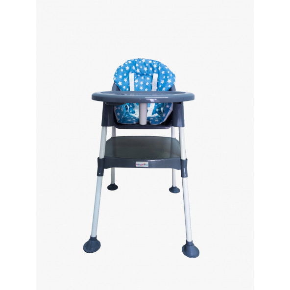 Bebeyatmaz 3İn1 Bonita Mama Sandalyesi Mavi