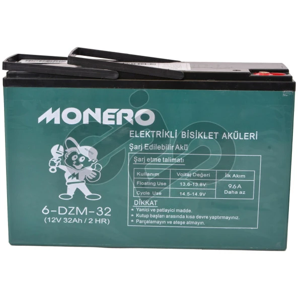 60200 12V-40 AMPER [DAR] [267*78*170 mm] E-BIKE AKÜ - MONERO