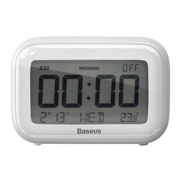 Baseus Subai Clock Digital Göstergeli Alarm Saat Gece Lambası