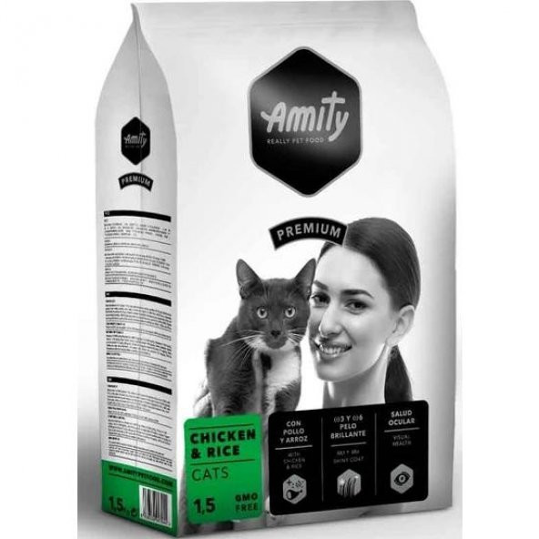 Amilty Premium Tavuklu Yetişkin Kedi Maması 1.5 Kg