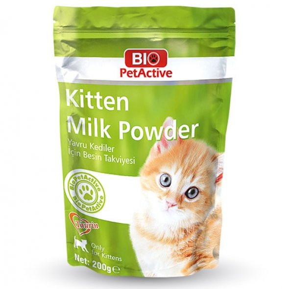 Bio PetActive Kitten Milk Powder Kediler İçin Süt Tozu 200Gr