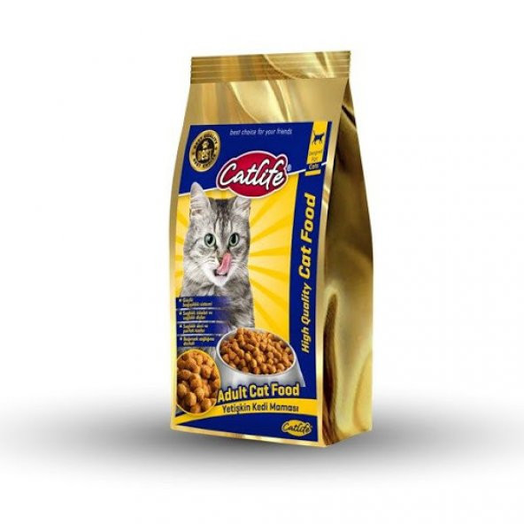 Catlife Balıklı Yetişkin Kedi Maması 15 kg