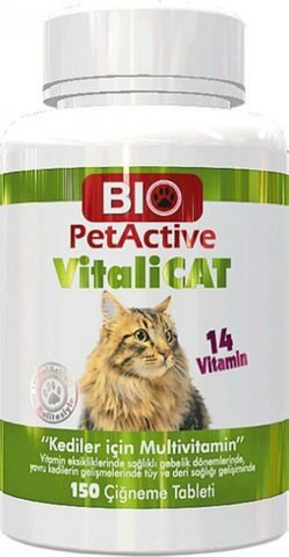 Bio Petactive VitaliCat Multivitamin 75 Gr 150 Tab