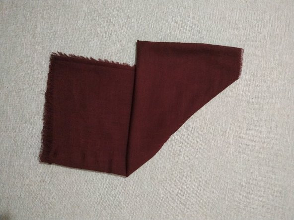 Flamlı Pamuk Eşarp (Bordo)