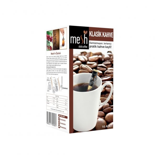 Mesh Stick Coffee Klasik Kahve 16 Adet Damlatmayan, Tertemiz Pratik Kahve Keyfi - 4