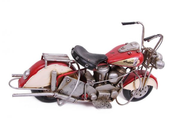 Dekoratif Vintage Metal Motorsiklet Büyük Boy