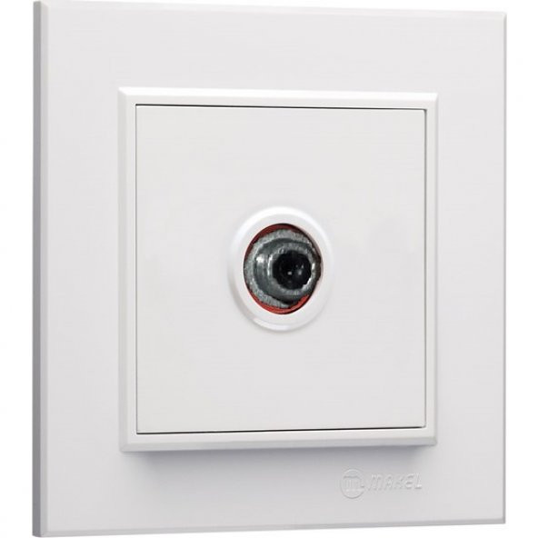 Makel Karea Uydu Prizi Tekli 0,5dB Sonlu Konnektörlü Beyaz