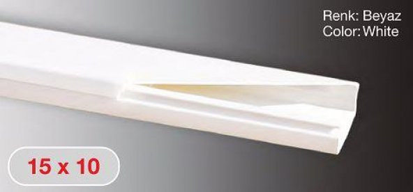 Sert Plastik 15X10 Kablo Kanalı 320 Mt - 2
