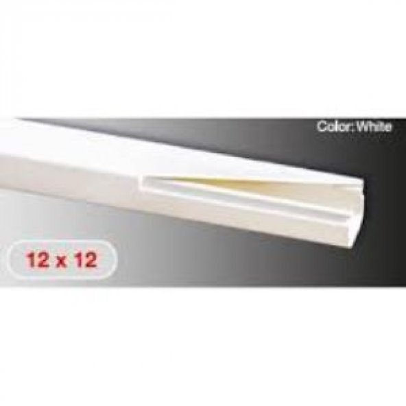 Sert Plastik 12X12 Kablo Kanalı 320 Mt - 2