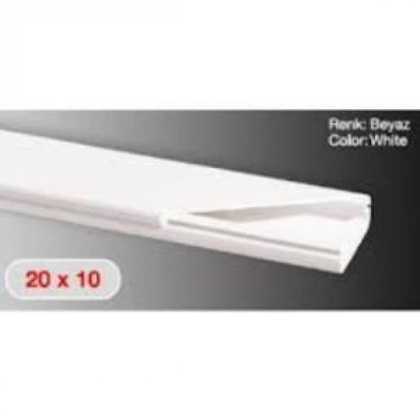 Sert Plastik 20X10 Kablo Kanalı 216 Mt - 2