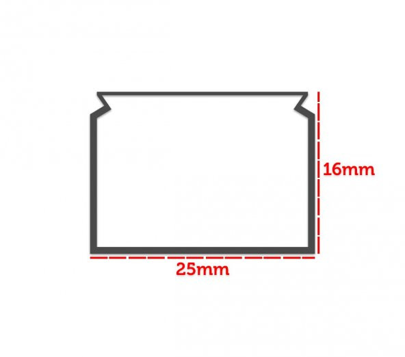Sert Plastik 25X16 Kablo Kanalı 2 Mt - 3