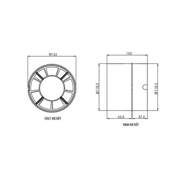Aircol 120 Kt Kanal Tipi Fan - 2