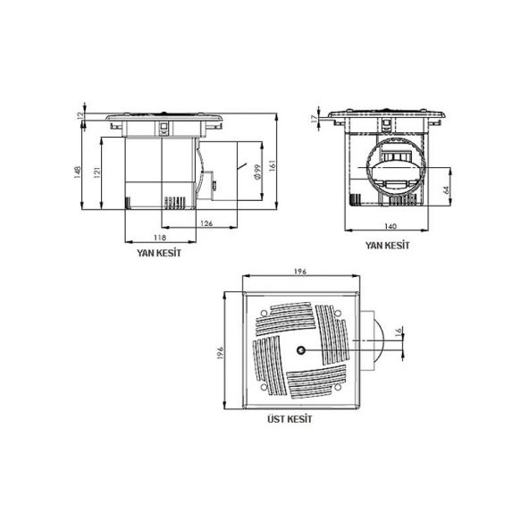 Aircol Spring Tavan Tipi Aspiratör - 2