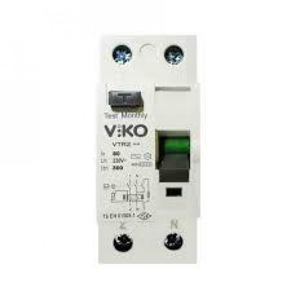 Viko Monofaze 40A 300mA Kaçak Akım Rölesi