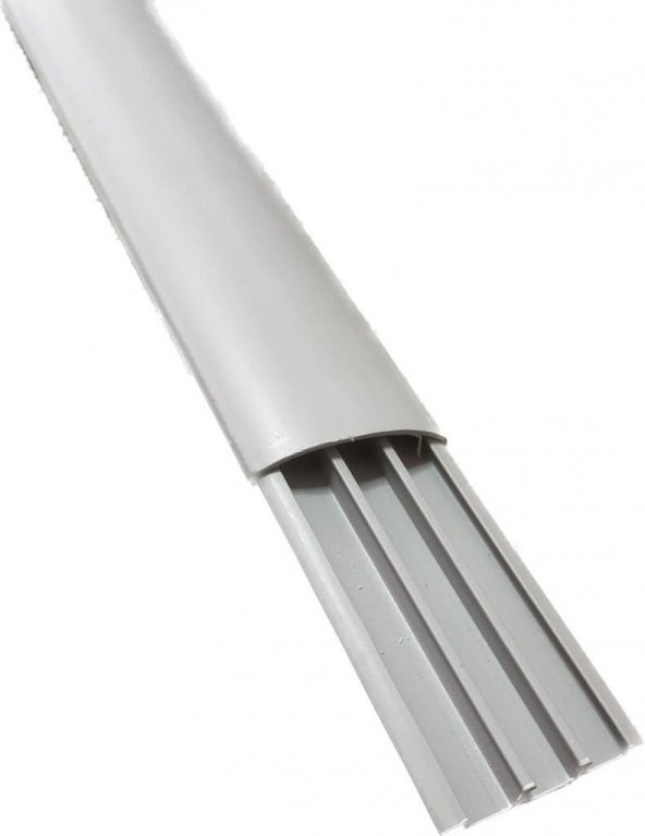 Sert Plastik 50X12 Balık Sırtı Kablo Kanalı Yapışkanlı (GRİ) 108 Mt - 2