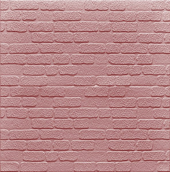Yeni Ürün ! Yapışkanlı 70x70 cm Esnek Sünger Tuğla Model Panel - 6