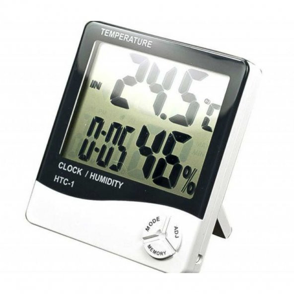 Masaüstü Dijital Termometre + Nem Ölçer Higrometre