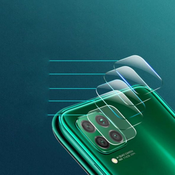 Ceponya Huawei P40 Lite Kamera Lensi Koruyucu Nano Cam - 4