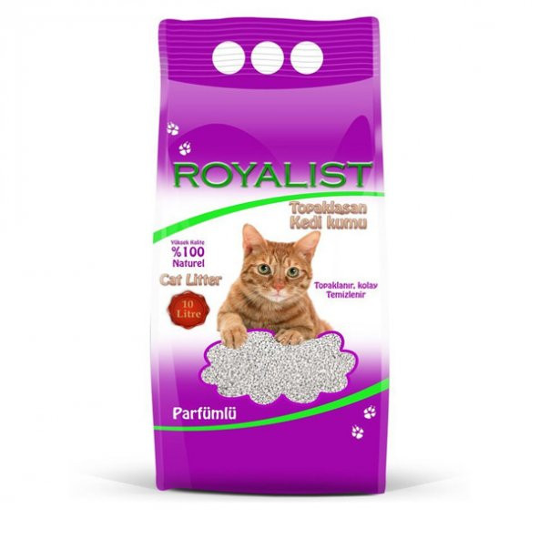 ROYALİST PARFÜMLÜ KEDİ KUMU 10 LT.