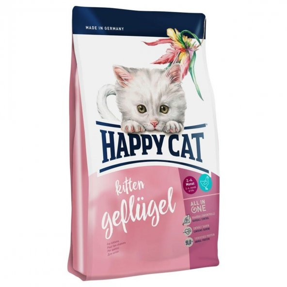 Happy Cat Kitten Geflügel Tavuklu 1-6 Ay Yavru Kedi Maması 4 Kg