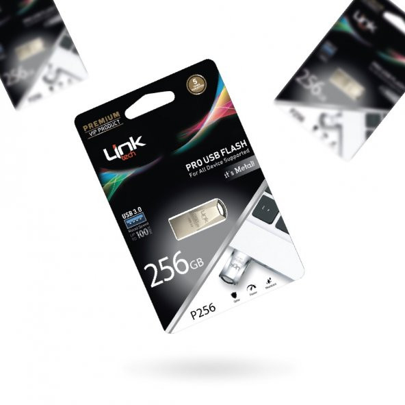 Pro Premium 256GB Metal 100MB/S USB Flash Bellek - 3