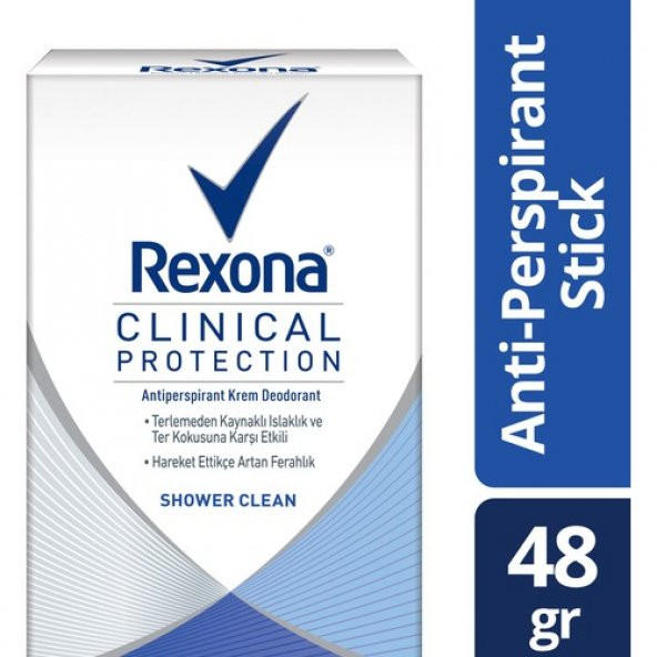 Rexona Clinical Protection Shower Clean Stick Deodorant 45 ml - 2