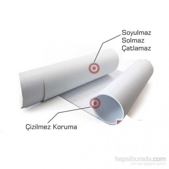 Beyaz Karbon Kaplama Folyosu 127 cm x 100 cm - 2