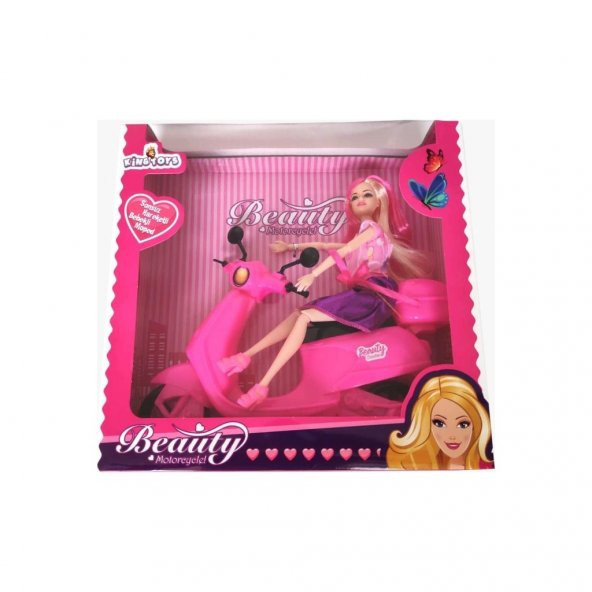 King Toys Beauty Motorcycle Oyuncak Bebekli Moped - 2