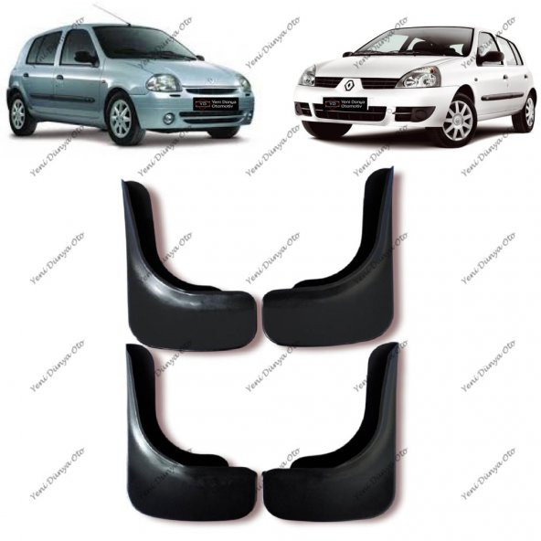 Renault Clio 2 1998-2005 4lü Paçalık, Çamurluk, Tozluk REN0UX001