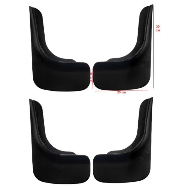 Renault Megane 2 2002-2009 4lü Paçalık, Çamurluk, Tozluk REN0UX008 - 4