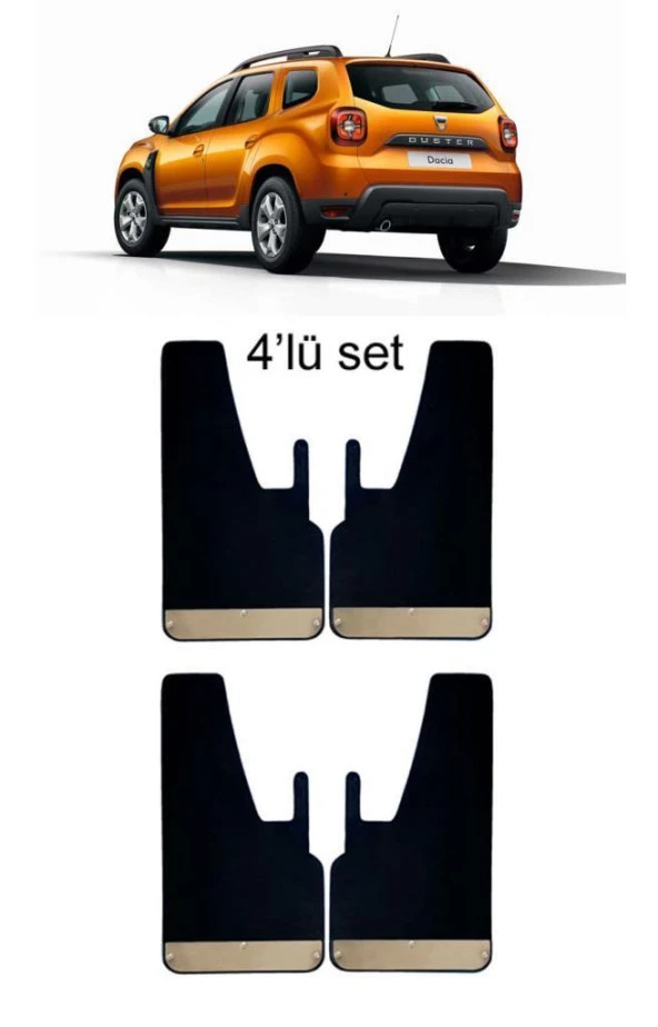 Dacia Duster 2017 Sonrası 4lü Krom Paçalık, Çamurluk, Tozluk DAC0SX010 - Resim 2